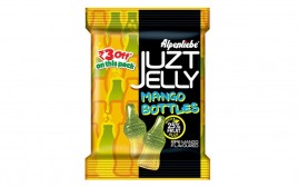Alpenliebe Juzt Jelly Mango Bottles (Ripe Mango Flavoured)  Pack  72.8 grams